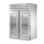 Thumbnail image #1 for True Mfg. - General Foodservice SPEC SERIES STA2RRI-2G-HC Two-Section Roll-In Glass Door Refrigerator, Self-Contained, Stainless Steel