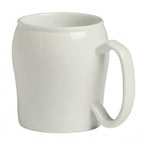 Thumbnail image #1 for Cambro Camwear® MDSM8CNL148 8 oz White Ceramic Contoured Mug with Handle, Microwave/Oven/Freezer Safe