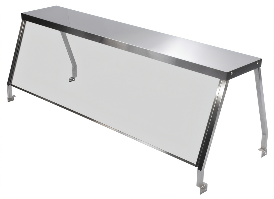 Product image #1 for Serv-Ware SG4-1 Single-Sided Stainless Steel Sanitary Guard for EST4-1 & EST4-2 Food Bars