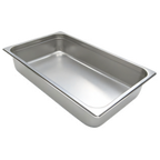 Thumbnail image #1 for Admiral Craft Equipment Corp. NestWell 200F4 Full-Size Solid Steam Table Pan, 24 Gauge Stainless Steel, 4-Inch Deep Case of 12