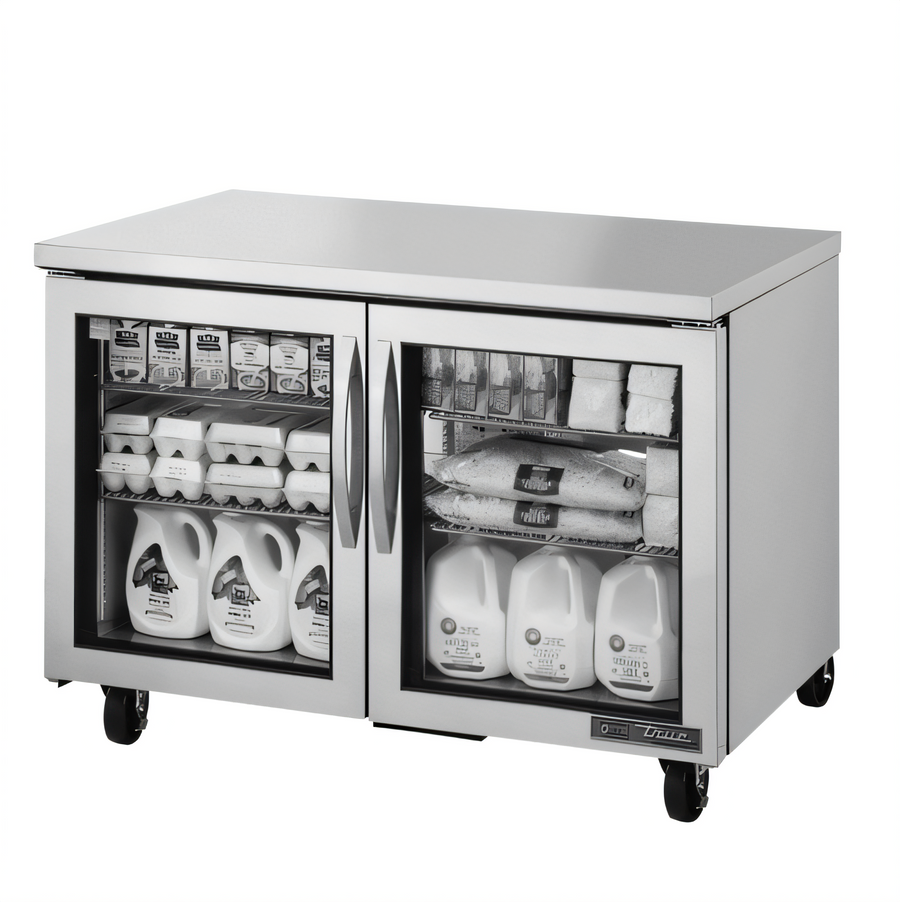Product image #1 for True 48-Inch Undercounter Refrigerator with 2 Framed Glass Doors
