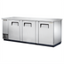 Thumbnail image #1 for True Three-Section Pass-Thru Back Bar Cooler, 90-3/8 Inch Wide, 6 Solid Locking Doors