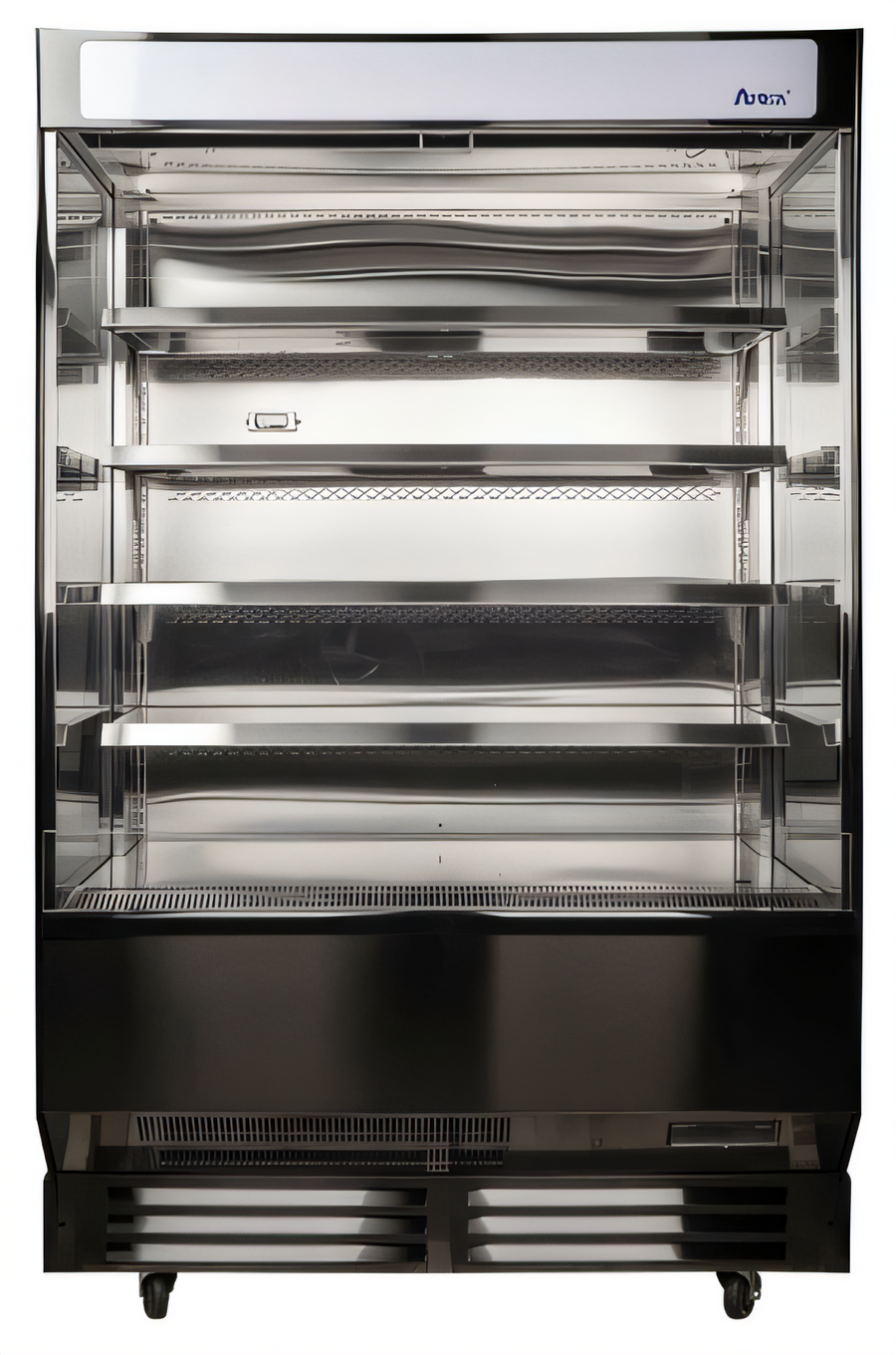 Product image #1 for Atosa AOM-50B Open Air Merchandiser, 51-2/5-Inch Wide, 16.5 Cu. Ft., 4 Shelves, Black Exterior