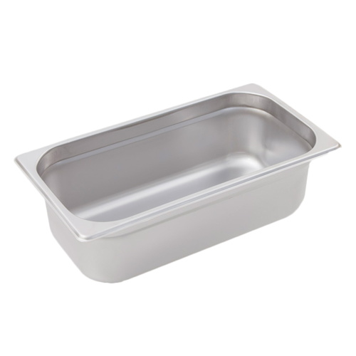 Product image #1 for Crestware Saf-T-Stak 1/3 Size 4-Inch Deep Solid Steam Table Pan