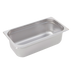 Thumbnail image #1 for Crestware Saf-T-Stak 1/3 Size 4-Inch Deep Solid Steam Table Pan