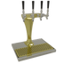 Thumbnail image #1 for Glastender Cobra 4-Faucet Countertop Glycol-Cooled Draft Dispensing Tower, Gold Finish