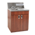 Thumbnail image #1 for Eagle Group PHS-A-H-LB Portable Self-Contained Hand Sink with Hot & Cold Water, Acrylic Plate, and Biltmore Cherry Laminate Cabinet