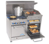 Thumbnail image #1 for Comstock-Castle F3218-36B 48-Inch Commercial Gas Range with 2 Open Burners, 36-Inch Raised Griddle, and 2 Space-Saver Ovens