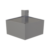 Glastender Underbar Outside Wedge Corner Drainboard, 75° Angle, 24-Inch Deep, No Legs