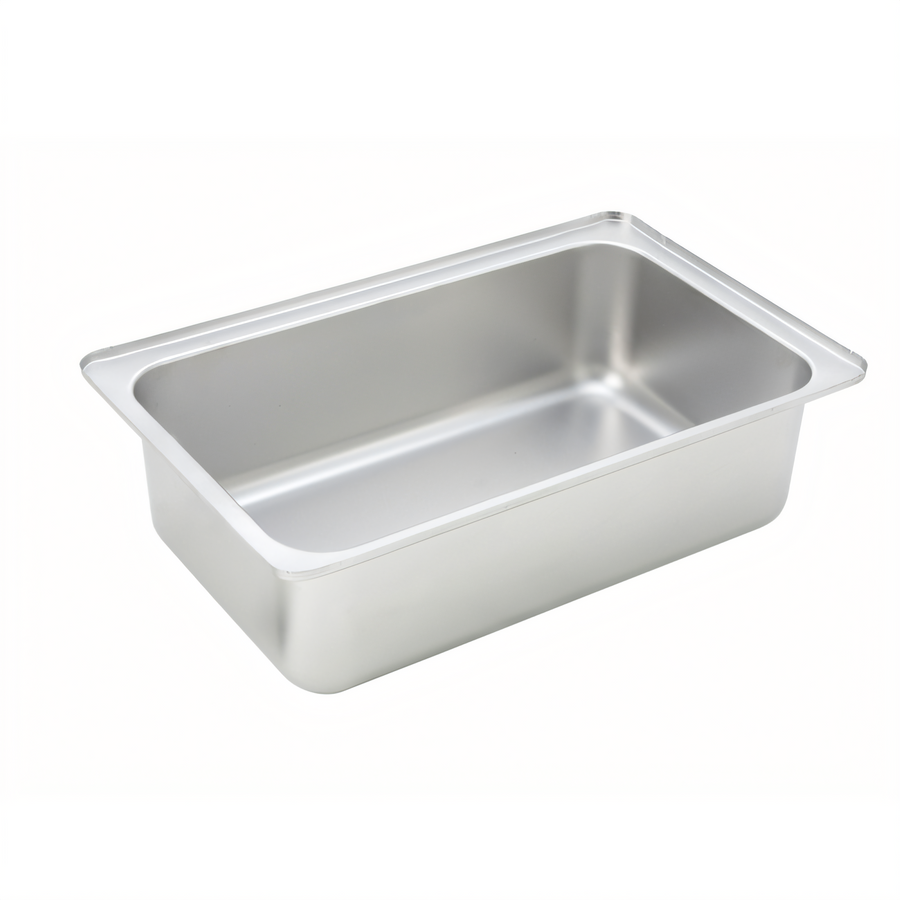 Product image #1 for Winco Full-Size 6-Inch Deep Rectangular Stainless Steel Spillage Pan
