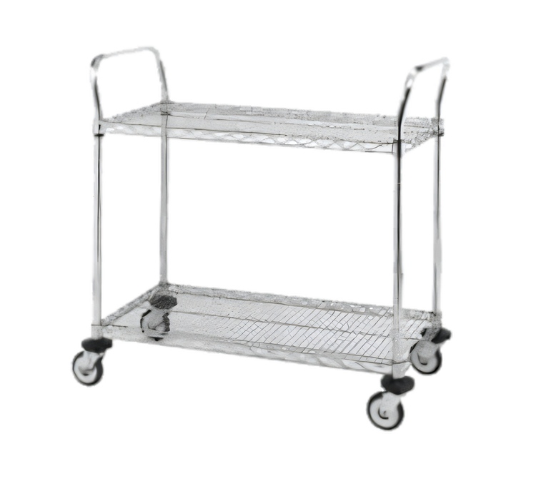 Product image #1 for Metro Super Erecta Standard Duty 2-Shelf Stainless Steel Bus Cart
