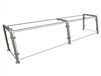 Hatco Flav-R-Shield EP22 Full-Service Pass-Over Sneeze Guard, 2-Bay, 72W x 15D x 18H