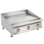 Thumbnail image #1 for Star (Middleby) Ultra-Max 836TCHSA 36-Inch Countertop Gas Griddle, 24-Inch Deep, 1-Inch Chrome Plate, Thermostat Controls