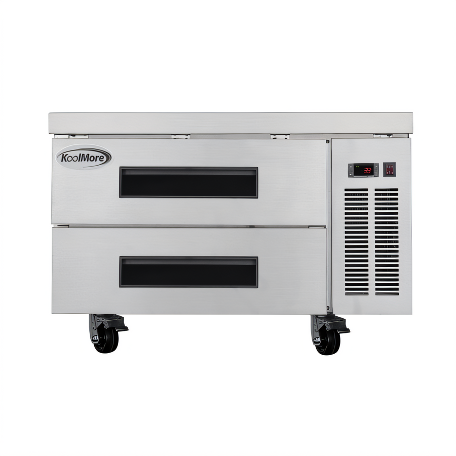 Product image #1 for KoolMore 36-Inch Stainless Steel Commercial Chef Base Refrigerator Storage Cabinet with 2 Refrigerated Drawers