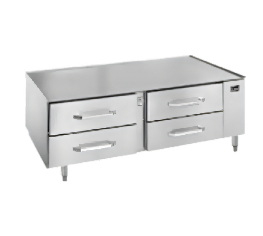 Product image #1 for Randell 65-Inch Two-Section Remote Refrigerated Chef Base Equipment Stand with 4 Drawers