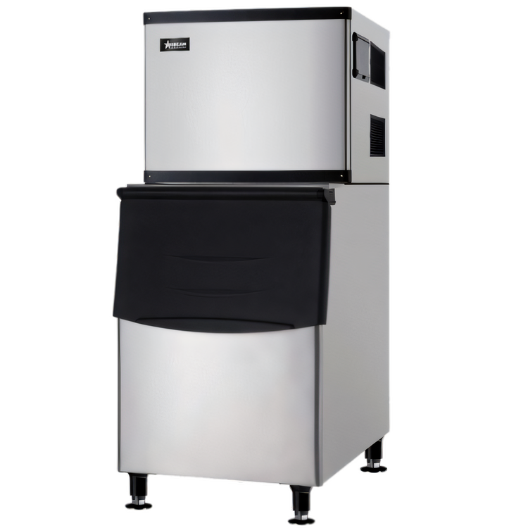 Product image #1 for Omcan USA 500 lb/Day Full Cube Air-Cooled Ice Maker with 375 lb Built-In Storage Bin