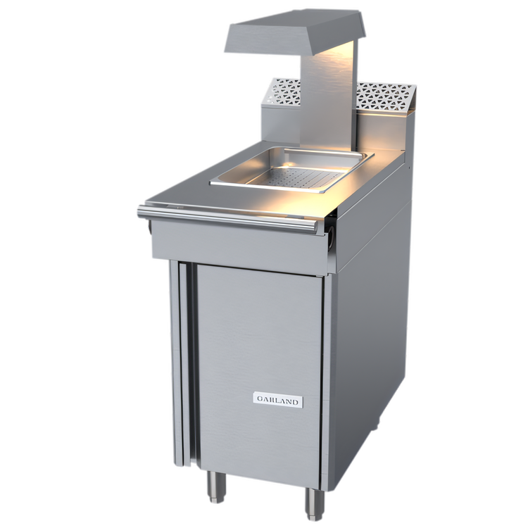 Product image #1 for Garland Cuisine 18-Inch Stainless Steel Range Match Fryer Dump Station with Open Storage Base and Food Pan