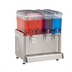 Thumbnail image #1 for Crathco Simplicity Bubbler Triple Combo Pre-Mix Cold Beverage Dispenser with 3 Clear Plastic Bowls, 120V