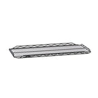 Thumbnail image #1 for Metro Super Erecta qwikSLOT HDM1448QBL Wire Drop Mat Shelf, 48"W x 14"D, Black Epoxy, Built-In Perimeter Ledge
