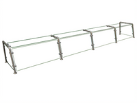 Hatco Flav-R-Shield EP22 Full-Service Pass-Over Sneeze Guard, 4-Bay, 132-Inch Wide
