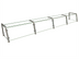 Thumbnail image #1 for Hatco Flav-R-Shield EP22 Full-Service Pass-Over Sneeze Guard, 4-Bay, 132-Inch Wide