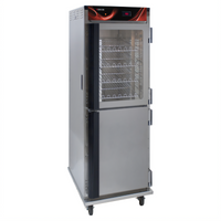 Cres Cor Mobile Stainless Steel Heated Holding Cabinet with Top-Mount Heater, Dutch Doors, 12 Pan Capacity