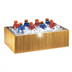 Thumbnail image #1 for Rectangular Bamboo Ice Housing with Removable Clear Polycarbonate Pan