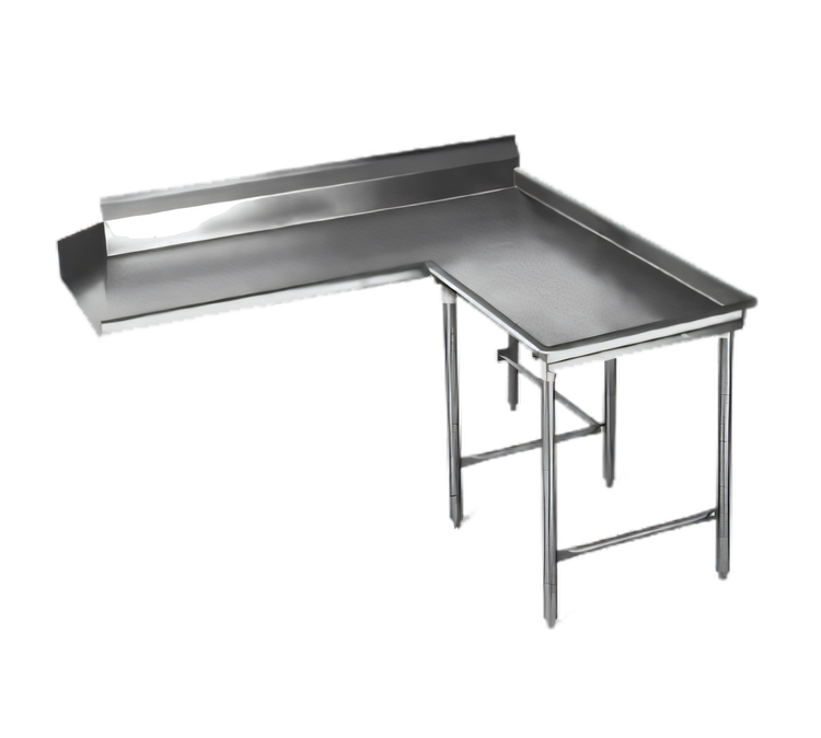 Product image #1 for Eagle Group Right-Hand Island Clean Dishtable, 120-Inch x 60-Inch, 30-Inch Working Depth, 16-Gauge 304 Stainless Steel