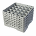 Thumbnail image #2 for Cambro Camrack Full Size 25-Compartment Glass Rack with 6 Extenders, Soft Gray