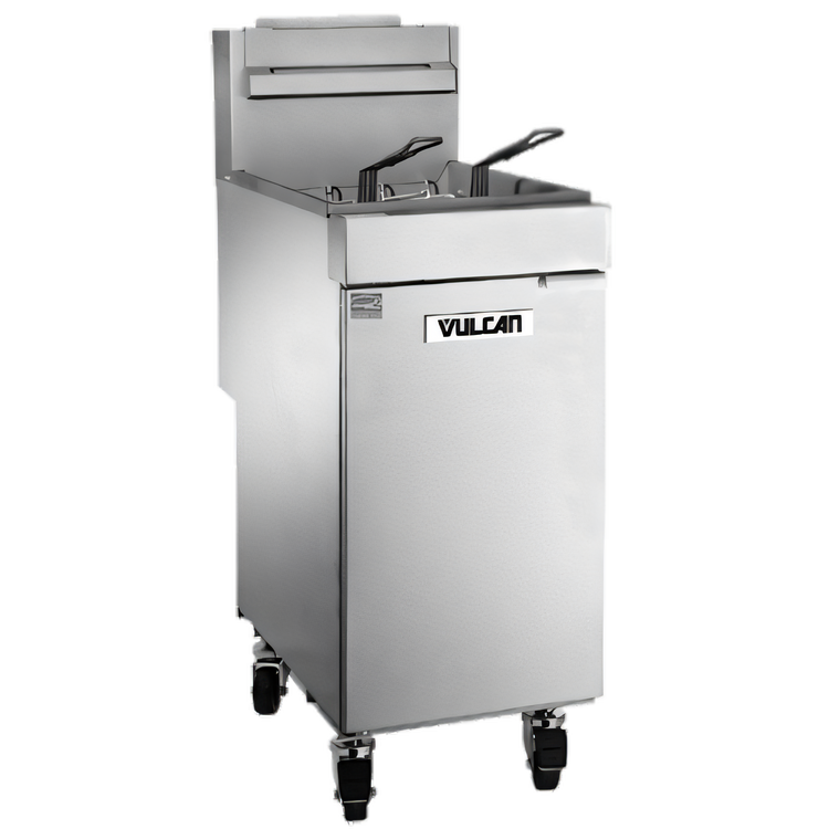 Product image #1 for Vulcan 1VEG35M 15-1/2-Inch Natural Gas Floor Fryer, Single Tank, 35-40 lb. Oil Capacity