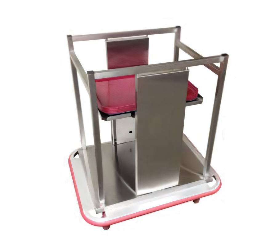 Product image #1 for Single-Stack Open-Cabinet Stainless Steel Mobile Tray Dispenser for 14 x 18 Trays