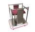 Thumbnail image #1 for Single-Stack Open-Cabinet Stainless Steel Mobile Tray Dispenser for 14 x 18 Trays