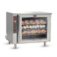 FWE Handy Line Countertop Side-Loading Heated Holding Cabinet, 4 Full-Size Pan Capacity, Lexan Door