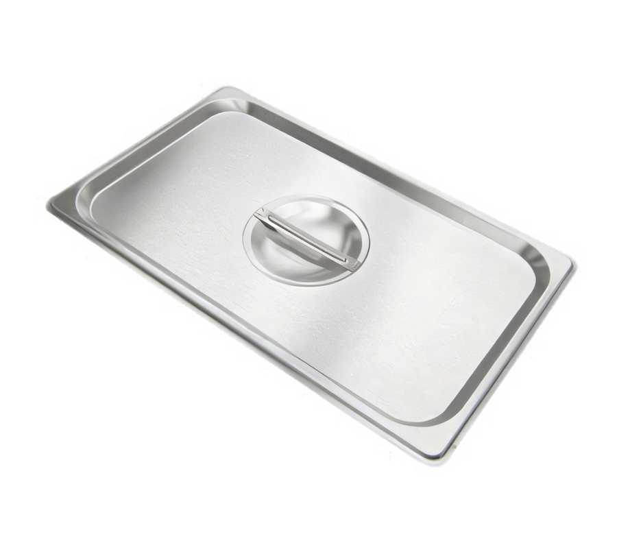 Product image #1 for Admiral Craft FC-165 Full-Size Solid Flat Stainless Steel Deli Food Pan Cover with Recessed Handle