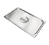Thumbnail image #1 for Admiral Craft FC-165 Full-Size Solid Flat Stainless Steel Deli Food Pan Cover with Recessed Handle
