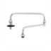 Thumbnail image #1 for T&S Brass Double Joint Swing Nozzle Faucet Spout, 12 in. Back Section x 12 in. Front Section, Chrome-Plated Brass