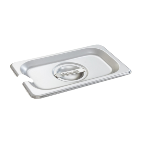 Product image #1 for Crestware 1/9 Size Notched Stainless Steel Steam Table / Food Pan Cover with Handle
