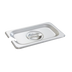 Thumbnail image #1 for Crestware 1/9 Size Notched Stainless Steel Steam Table / Food Pan Cover with Handle