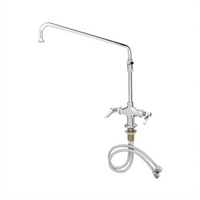 T&S Brass B-2294 Double Pantry Faucet with 14-Inch Swing Nozzle, 4-Inch Centers