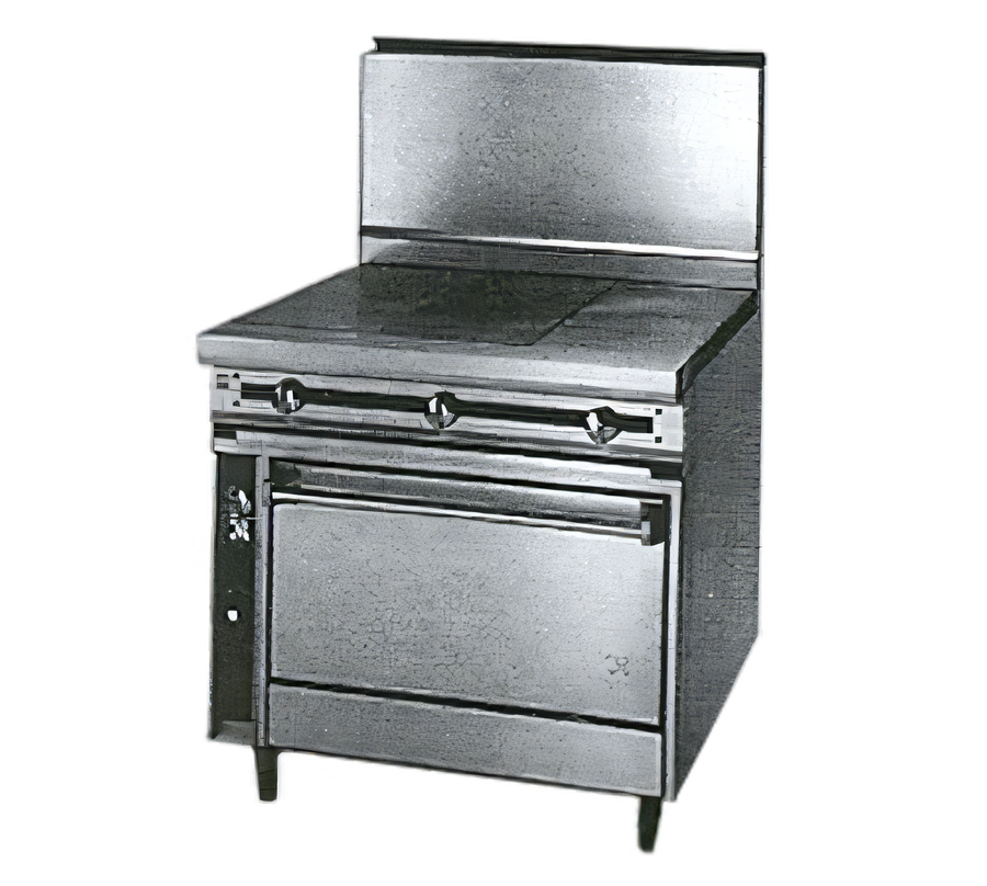 Product image #1 for Jade Range Titan JTRH-3HT-36C 36" Heavy Duty Gas Hot Top Range with Convection Oven