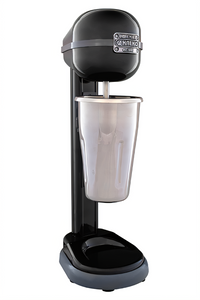 Omcan Stainless Steel Single-Spindle Milkshake Blender / Drink Mixer, 350W, Black