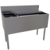 Thumbnail image #1 for Glastender 42-Inch Stainless Steel Underbar Combo Ice Bin/Cocktail Unit with Bottle Well, 84 lb Ice Capacity