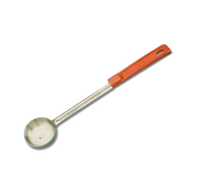 American Metalcraft 2 oz Solid Stainless Steel Portion Control Serving Spoon with Red Bakelite Handle