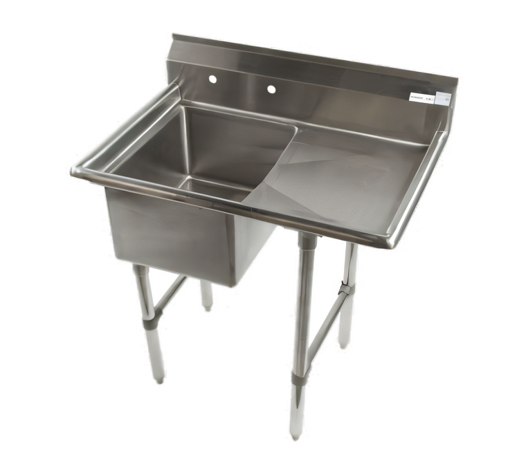 Product image #1 for Economy 1-Compartment Stainless Steel Sink with Right Drainboard