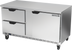 Thumbnail image #1 for Beverage-Air Two-Section Worktop Refrigerator with 2 Drawers and 1 Door, 60-Inch Flat Top
