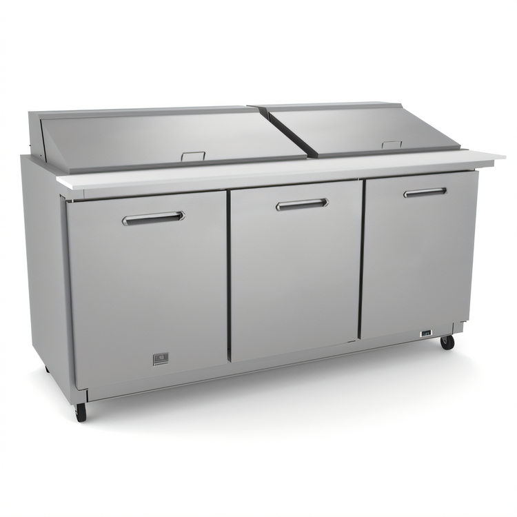Product image #1 for Kelvinator Commercial Mega Top Refrigerated Sandwich/Salad Prep Table, 3-Section, 72-Inch Wide