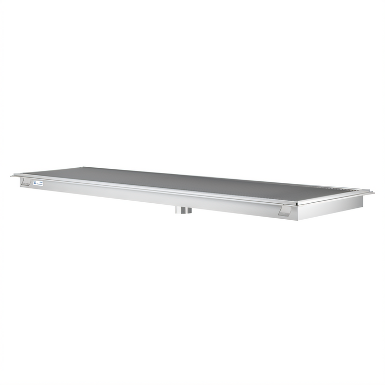Product image #1 for KoolMore 24 x 36 Stainless Steel Floor Trough Drain with Subway-Style Grating and Removable Drain Basket