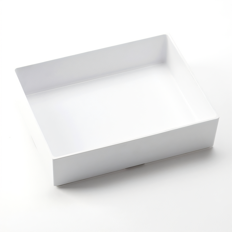 Product image #2 for American Metalcraft White Rectangular Melamine Bento Box, Box Only