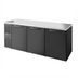 Thumbnail image #1 for True Premier Bar Pass-Thru Three-Section Back Bar Cooler, 84 Inch Wide, 6 Glass Doors