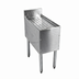Thumbnail image #1 for CHOICE 48-Inch Freestanding Stainless Steel Underbar Drainboard, 19-Inch Deep